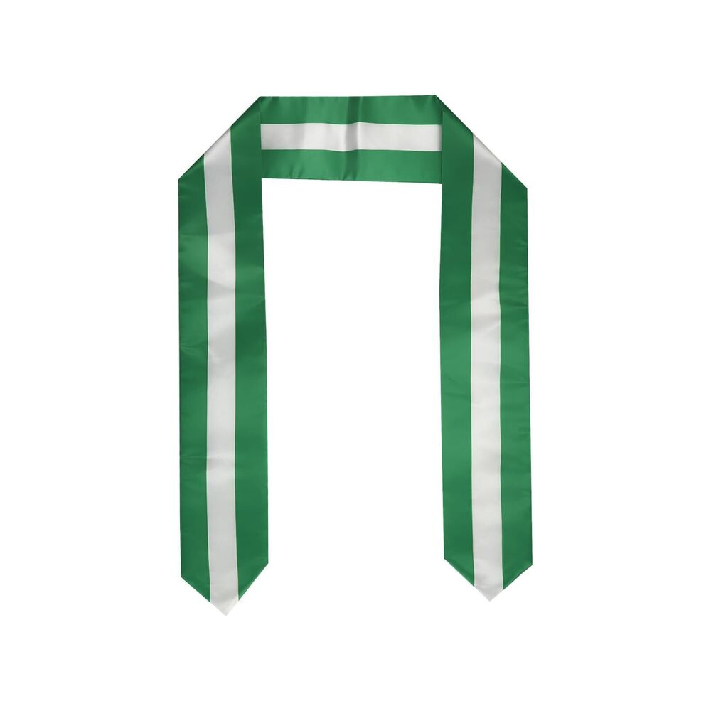 4815 Nigeria Flag Graduation Stole Sash for Study Aboard International